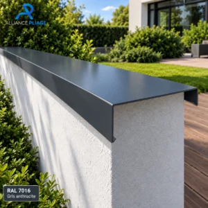 Couvertine aluminium gris anthracite, RAL 7016 — photo 1
