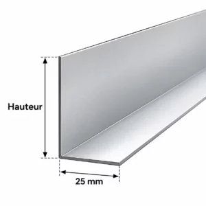Bande de rive aluminium blanc, RAL 9010 — photo 2