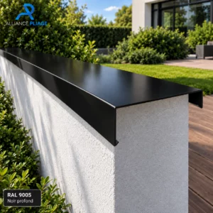 Couvertine aluminium noir, RAL 9005 — photo 1