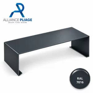 Couvre-joint aluminium gris anthracite, RAL 7016 — photo 1