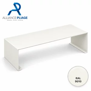 Couvre-joint aluminium blanc, RAL 9010 — photo 1